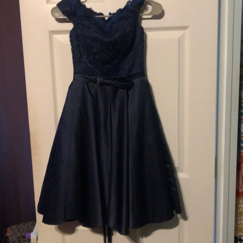 Navy blue dress XS